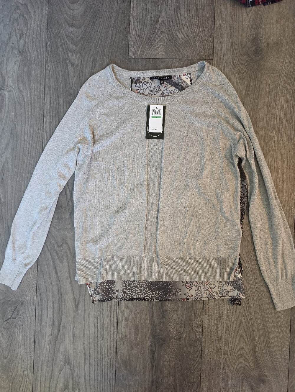 Nwt Como black Light Top Blouse Sweater
